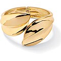 Goldtone Crossover Bangle Bracelet