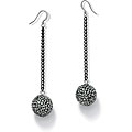 Neno Buscotti Black Crystal Ball Earrings