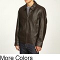 Izod Men's Big and Tall Classic Leather Jacket