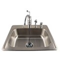 Topmount Stainless Steel Sink and Faucet Combo Kit