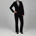 Calvin Klein Women's Petite Black 2-piece Pant Suit