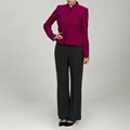 Calvin Klein Women's Berry/ Charcoal Pant Suit