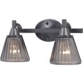 Brixton 2-light Bronze Vanity Light