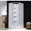 DreamLine Sparkle Frosted Glass Enclosure 32x32-inch Base and Backwall Kit
