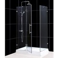 DreamLine Quadlux 34x34x73 Frameless Hinged Shower Enclosure