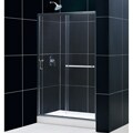 DreamLine Tub To Shower Kit Infinity Plus Shower Door and Trio Shower Base