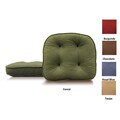 Baxter Non-slip Oversize Welted Chair Pads (Set of 2)