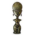 Ceramic 'Ashanti Fertility Doll' Sculpture (Ghana)
