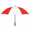 Rainkist Umbrellas 60-inch Red/White Nylon Umbrella 