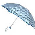 Leighton 41-inch Blue Checkered Compact Umbrella