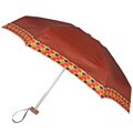 Leighton 41-inch Brown Circle Border Compact Umbrella