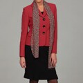 Evan Picone Women's Flamenco/ Black Skirt Suit