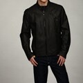 Kenneth Cole Men's Distressed Faux Leather Moto Jacket