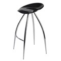 Rose Black/ Chrome Bar Stool