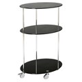 Veronica Black/ Chrome Monitor Cart
