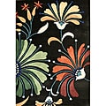 Handmade Black/ Multi Wool Rug (8' x 10')