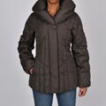 Larry Levine Women's Truffle Pillow Collar Jacket