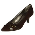 Anne Klein Women's 'Direct' Brown Cross-strap Kitten Heels
