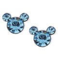 Disney's Mickey Mouse Sterling Silver Blue Crystal Earrings