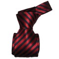 Dmitry Men's Red Striped Italian Silk Tie