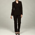 Tahari ASL Women's Black/ White Crepe Pant Suit