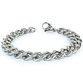 Stainless Steel Men's 8.5-inch Curb Chain Bracelet