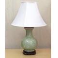 Light Green Ginko Porcelain Table Lamp