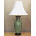 Light Green Ginko Porcelain Table Lamp