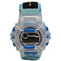 Power G Perfect Time Sky Blue Alarm Chronograph Hook and Loop Strap Watch