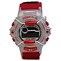 Power G Perfect Time Red/Orange Alarm Chronograph Hook and Loop Strap Watch