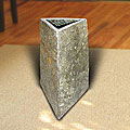 Pyramidal Slate Vase