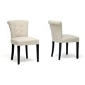 Philippa Beige Linen Dining Chairs (Set of 2)