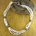Sterling Silver 'Crystal Morning' Moonstone Beaded Necklace (India)