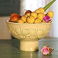 Ceramic 'Green Orchid' Celadon Bowl (Thailand)