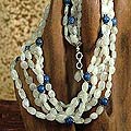 Sterling Silver 'Visionary' Moonstone Necklace (India)