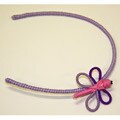 Cotton Yarn Lavender Butterfly Headband (Colombia)
