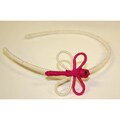 Cotton Yarn White Butterfly Headband (Colombia)