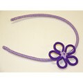 Cotton Yarn Lavender and Purple Flower Headband (Colombia)