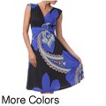 Tabeez Women's Paisley Rhinestone Dress