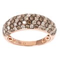 14k Rose Gold 1 1/2ct TDW Brown and White Diamond Ring (G-H, I1-I2)