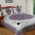 Pansy Field King-size Quilt Set