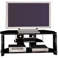 Bush Furniture High Gloss Black Segments Collection TV Stand