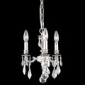 Crystal 3-light Pewter Chandelier