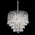 Crystal 4-light Chrome Chandelier