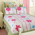 Spring Fling Flower Twin-size Quilt Set