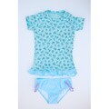 Azul Swimwear Girl's Light Blue Rash Guard Swimsuit