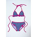 Azul Swimwear Girl's Stripe Triangle Bikini