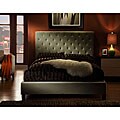 Sophie Taupe Velvet Tufted Full-size Platform Bed