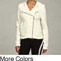 Calvin Klein Performance Women's Knit Hooded Moto Jacket