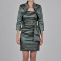 Ignite Women's Embellished Bolero Jacket Dress